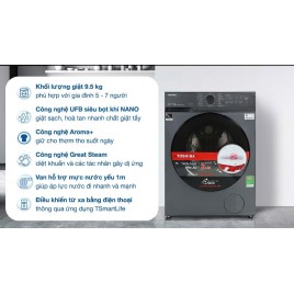 Máy giặt Toshiba Inverter 9.5 kg TW-T21BU105UWV(MG) Máy giặt Toshiba Inverter 9.5 kg TW-T21BU105UWV(MG)